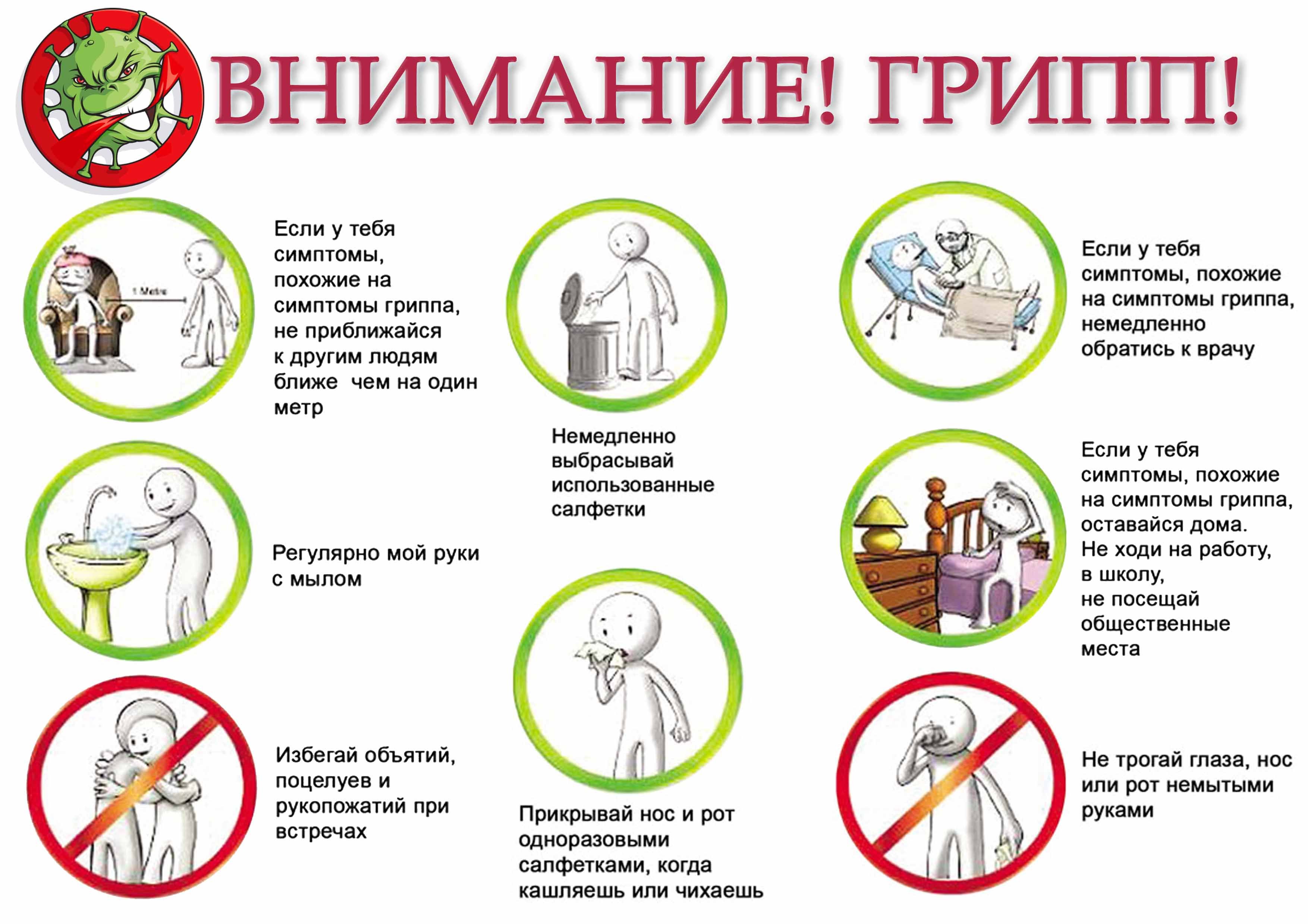 Вакцинация и профилактика гриппа и ОРВИ.